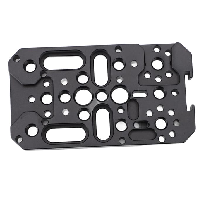 Camera Kaasplaat Aluminium Multifunctionele Schakelplaat Camera Eenvoudige Plaat met 14 38 Inch black
