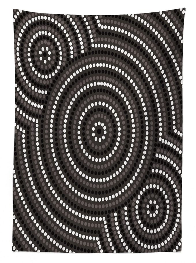 ABAKUHAUS Tafelkleed – Arabische Volkscirkel – 140x240 cm – Satijn
