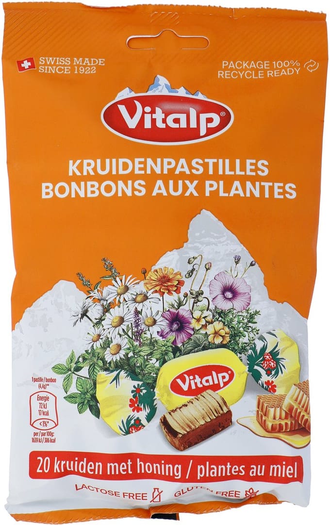 Vitalp 20 Kruiden en honing 75 Gram