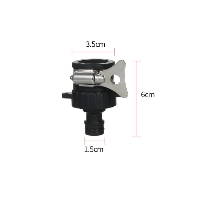 Universele kraanaansluiting Adapter Kraanadapter Snelkoppeling Multifunctioneel zwart