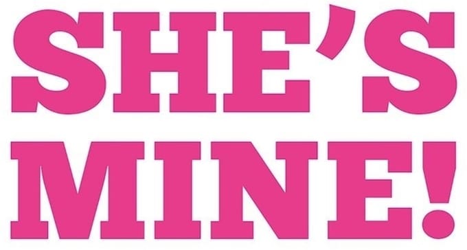 Lesbisch koppel She is Mine schoenzool stickers - Huwelijk/Bruiloft/Trouwen