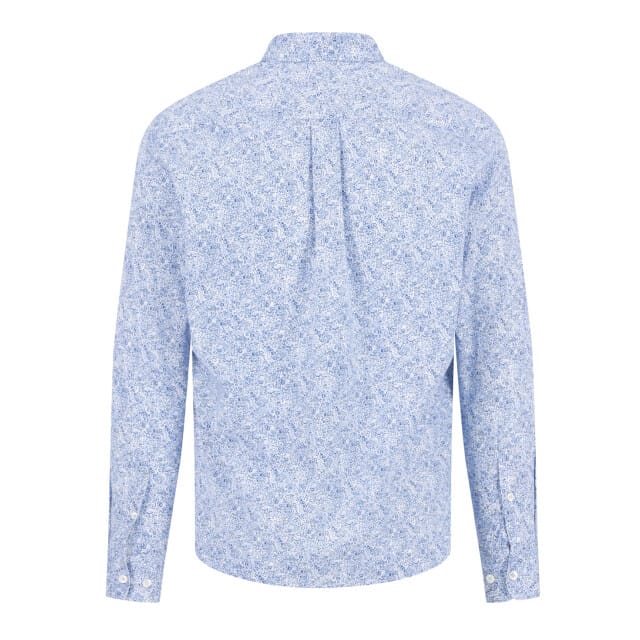 Fynch-Hatton Overhemd Supersoft Cotton Minimal Flower Pattern New Breeze / male