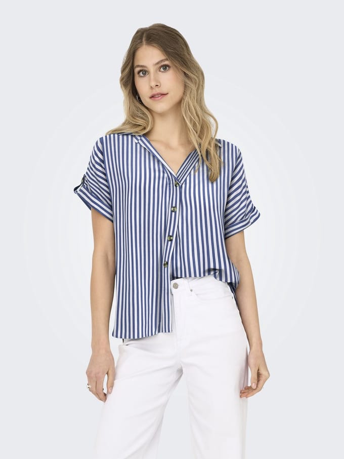 ONLY - ONLYASMIN SHIRT S/S WVN NOOS - Dames - Blouses