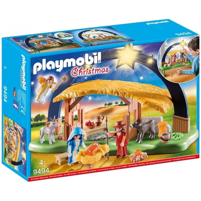 PLAYMOBIL Christmas Kerststal met heldere ster - 9494