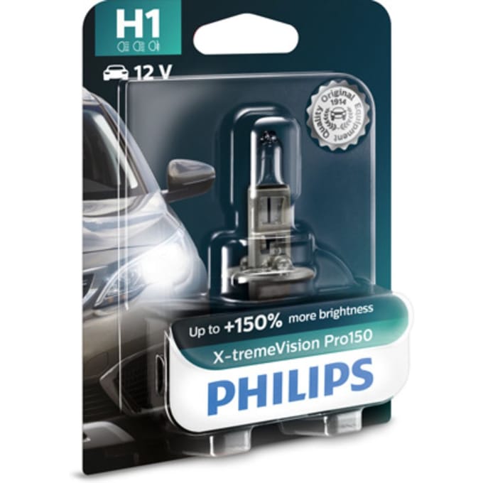 Lamp Halogeen PHILIPS H1 X-tremeVision Pro150 12V, 55W