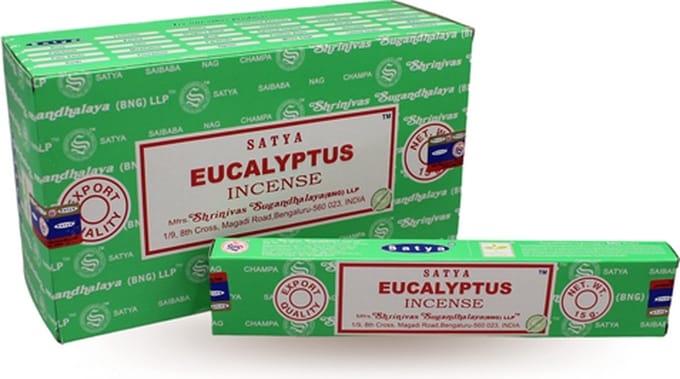 Satya Wierook Eucalyptus doos met 12 pakjes van 15g