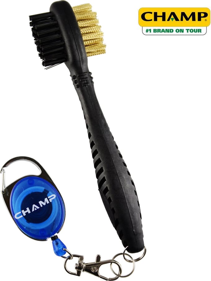 Champ Dual Brush borstel voor golfclubs