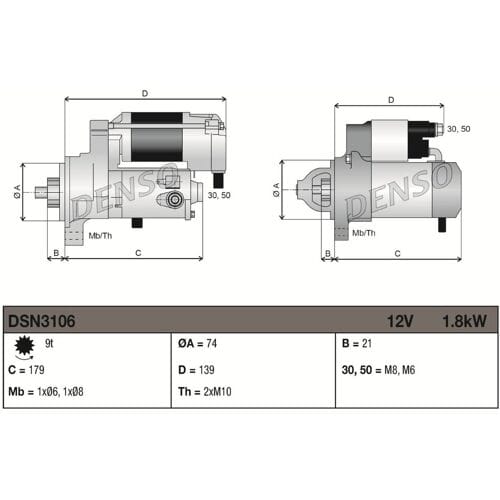 Starter DENSO DSN3106