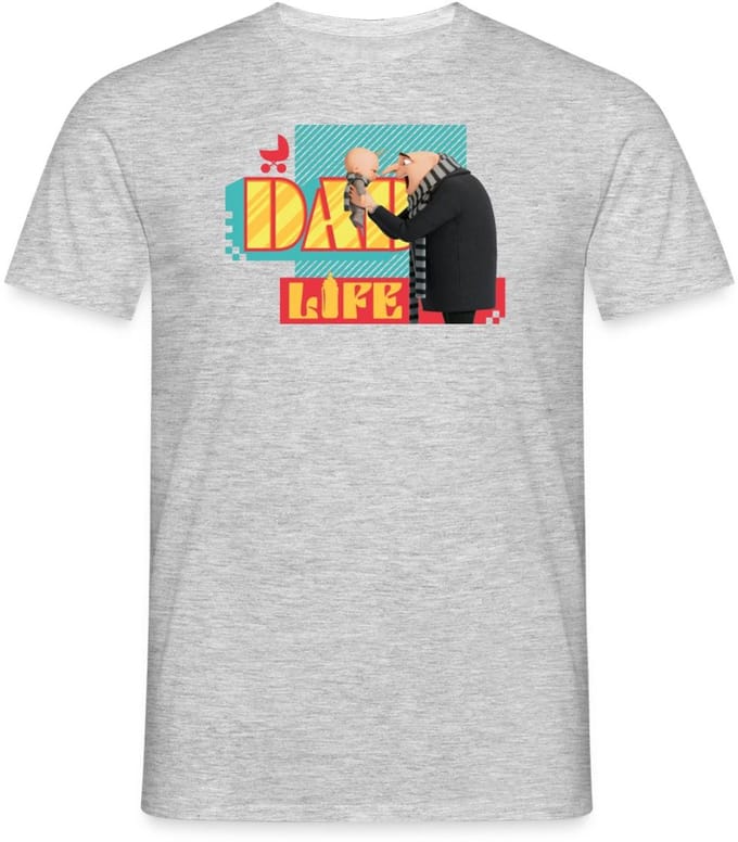Minions Dad Life Gru En Gru Junior T-Shirt Heren