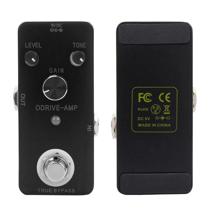 Zinklegering Behuizing Elektrische Gitaar ODRIVE AMP Stijl Overdrive Effect Pedaal Vervorming black