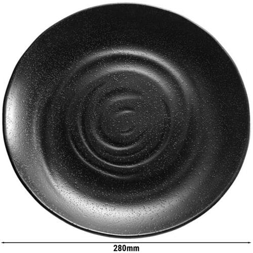 GGM Gastro (6 Stück) Tablett - ZEN - Melamin - Ø 280mm - Höhe: 30mm