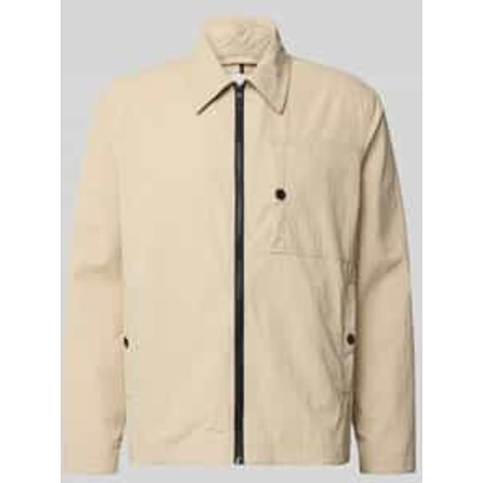 regular fit blouson met platte kraag