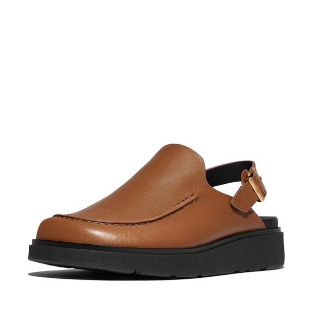 FitFlop FitFlop Gen-FF Leather Back-Strap Moc Mules BRUIN - Maat 41