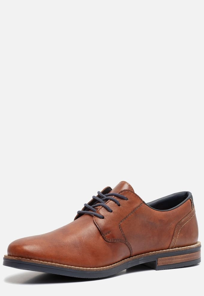 Rieker Veterschoenen cognac Leer - Maat 44