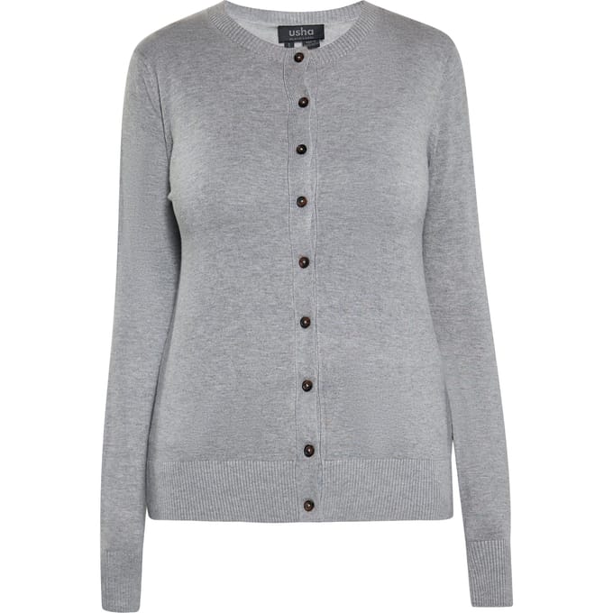 usha Vest Dames grijs melange