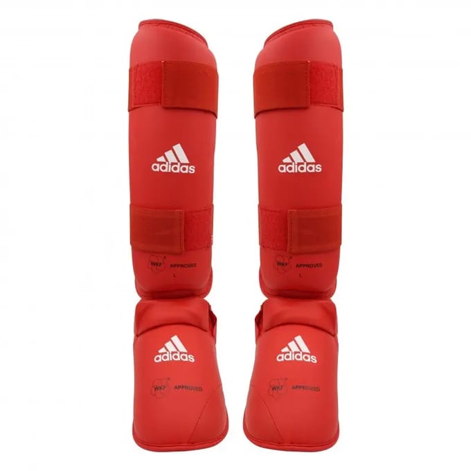 Verwijderbare scheen- en voetbeschermer voor karate adidas