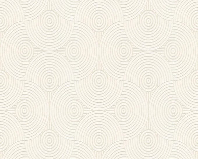 FANTASIE CIRKEL BEHANG - Beige Creme Zilver Metallic - AS Creation Esprit 13