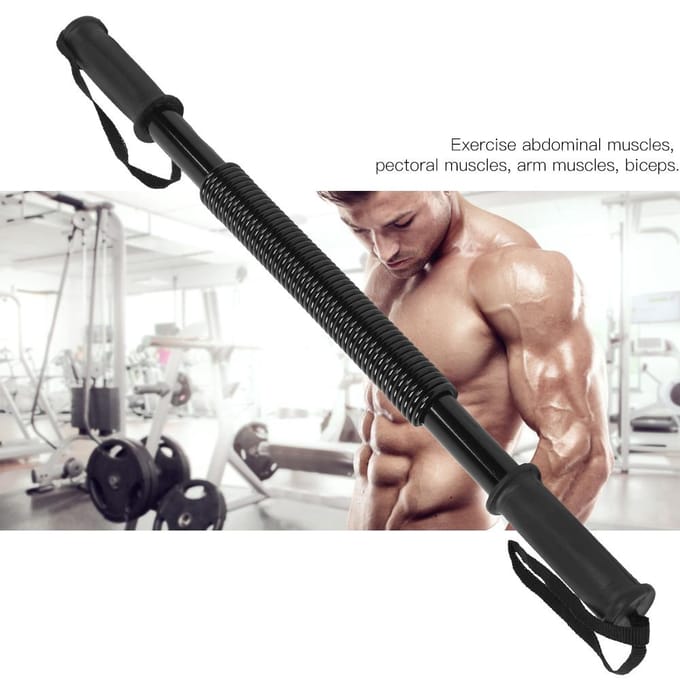 Flexibele Stang Kracht Oefenen Man Mannelijk Fitnessapparaat Armen Training Binnenlands Veer Borst black