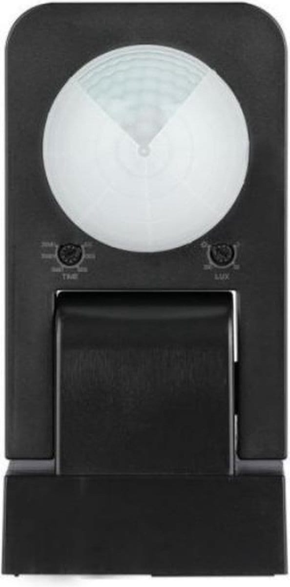IP65 Black IP65 infrarood bewegingsdetector - Kunststof - Wit - SILUMEN