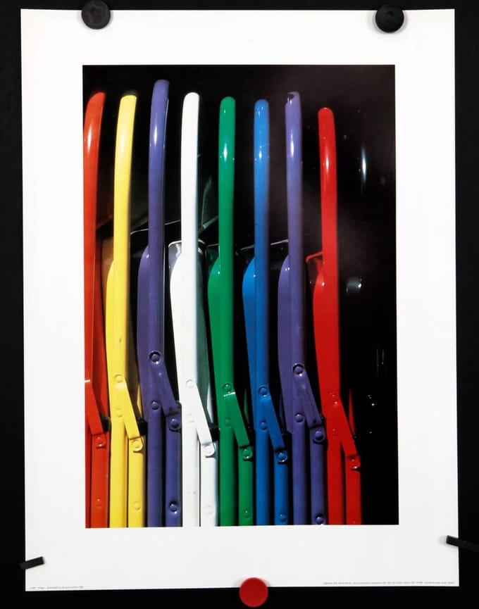 Poster - Chairs - Jered Holmes - Offset poster - Jaren 80 - 48,5x60 cm