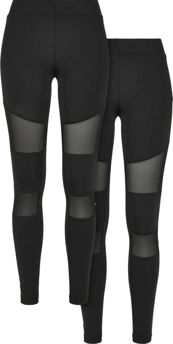 Urban Classics - Ladies Tech Mesh 2-pack Sportlegging - 5XL - Zwart