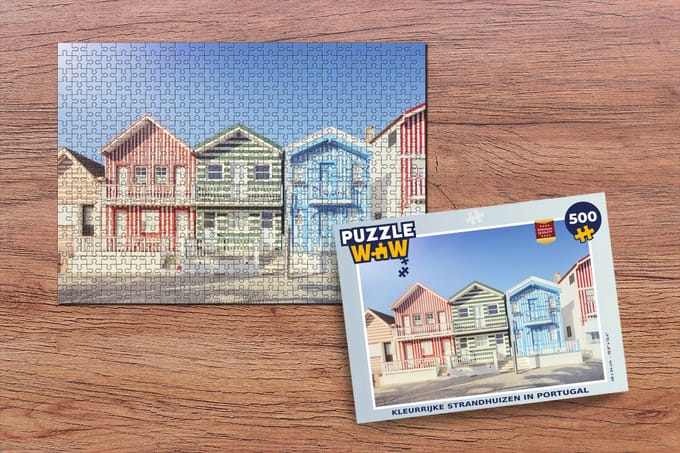 Puzzel Strand - Huis - Kleuren - Legpuzzel - Puzzel 500 stukjes