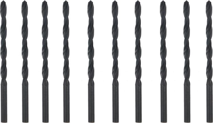 Benson Metaalboren set - 4.0 mm - gerolde spiraalboor - 10 stuks - met opbergbox