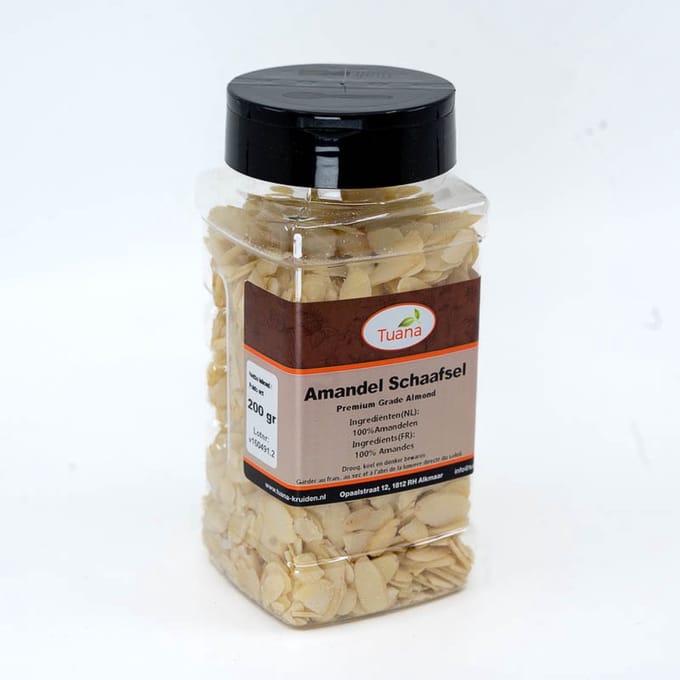 Tuana Kruiden - Amandel Schaafsel - Strooibus 100 Gram - MP-A-0005