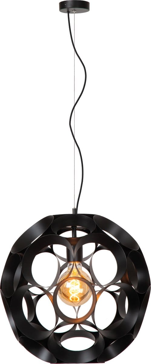 Lucide HANNELORE - Hanglamp - Ø 40 cm - 1xE27 - Zwart