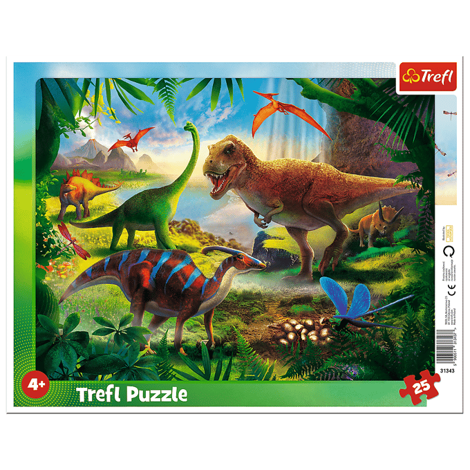 Trefl Dinosaurussen Legpuzzel - 25 stukjes - Vanaf 3 jaar