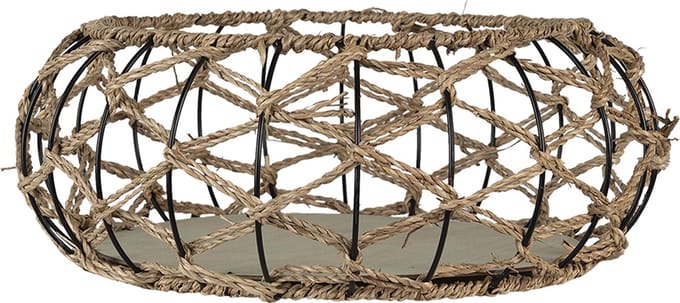 Clayre & Eef Opbergmand Ø 39x15 cm Bruin Rotan