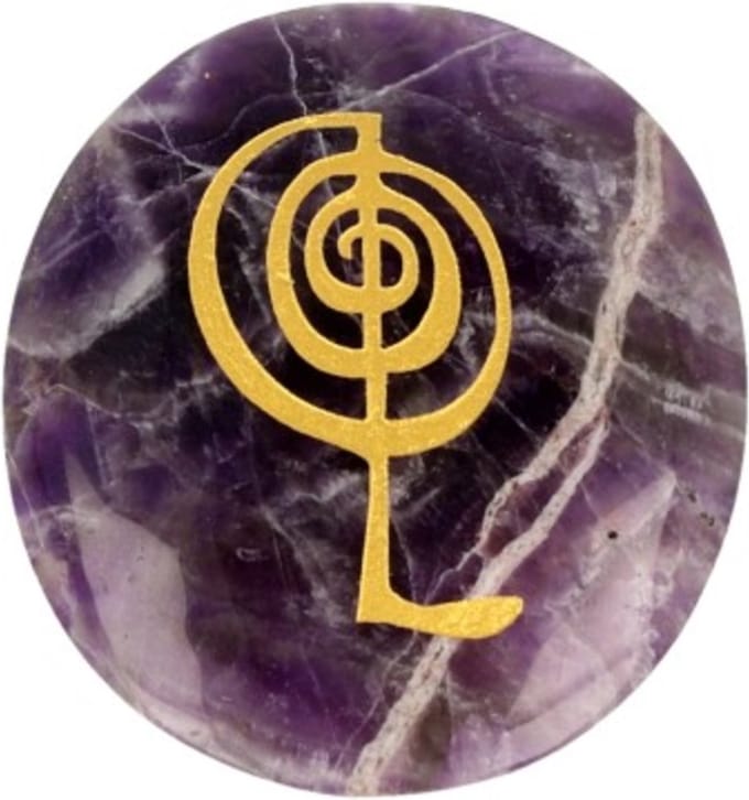 Amethist Cho-Ku-Rei reiki steen