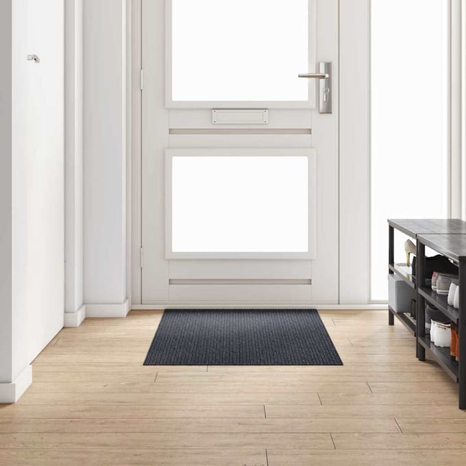 vidaXL - Tapijt - Loper - Antraciet - 80 - x - 150 - cm - Stof