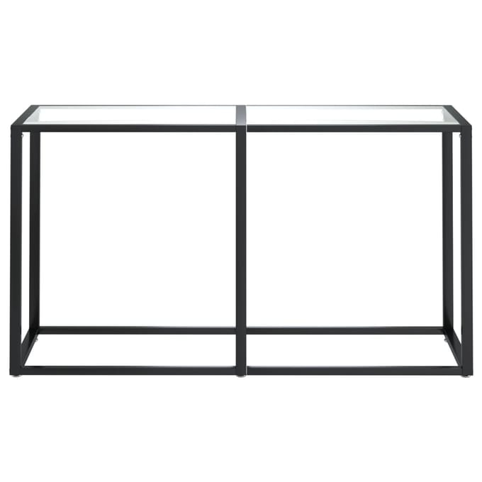 vidaXL - Wandtafel - 140x35x75,5 - cm - gehard - glas - transparant