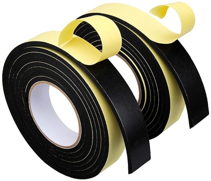 Dailygoods- Afdichtband Zelfklevend - Isolatietape Zwart