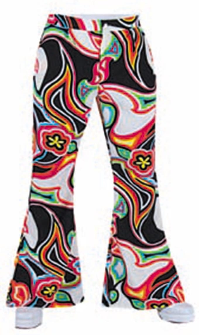 Magic Design Hippiebroek Heren Polyester Multicolor Maat S