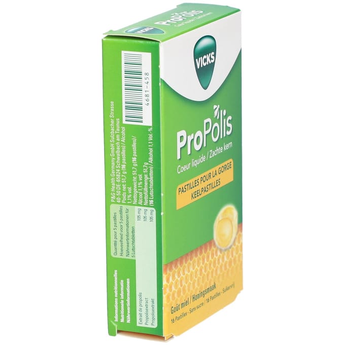 Vicks ProPolis Zachte Kern 16 Zuigtabletten