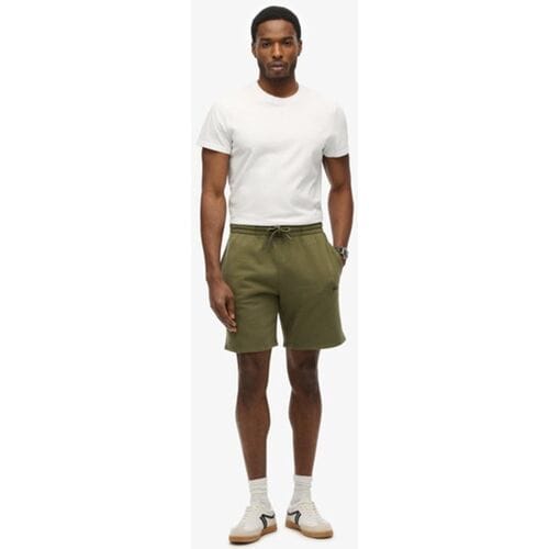 Superdry Short met Micrologo Groen Grootte: S