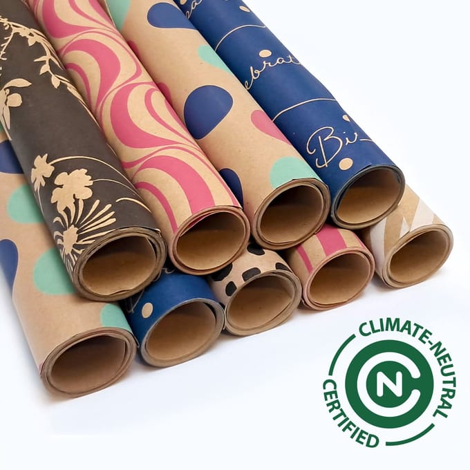 Inpakpapier Kraft - 9 Rollen (18m) - Plasticvrij & FSC - Cadeaupapier