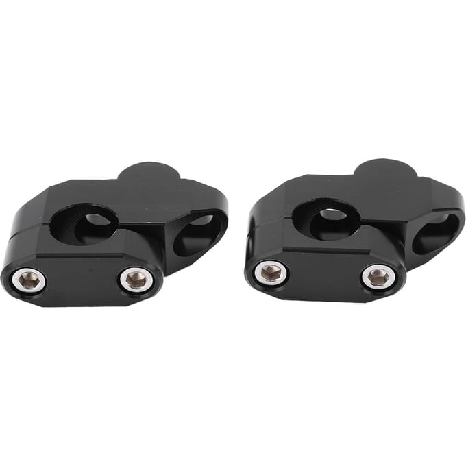 Rehausseurs de guidon 7/8 pouces Alliage d'aluminium CNC Accessoire de modification de moto universel Black black