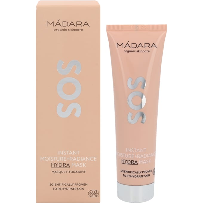 Mádara Sos Hydra Moisture+ Radiance Mask: "Sos Hydra Vocht+ Stralingsmasker