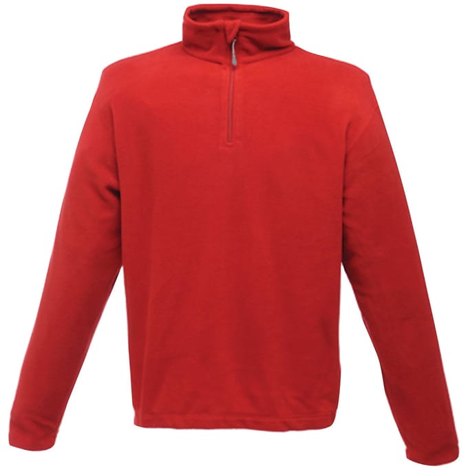 Regatta - Heren Micro Zip Turtle Neck Fleece Sweater (Rood)