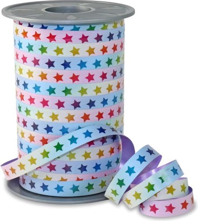 Krullint Sterren Pastel – Cadeaulint - 10mm