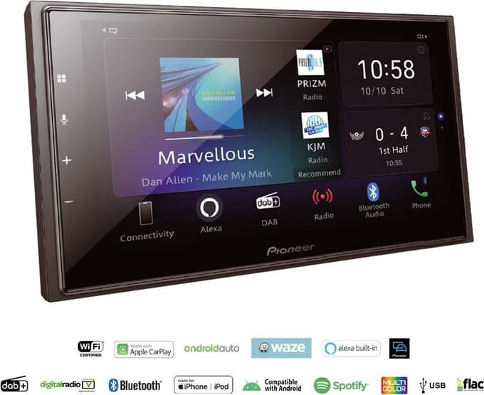 Pioneer Sph-evo64dab Autoradio Met Display Van 6.8´´ Zilver