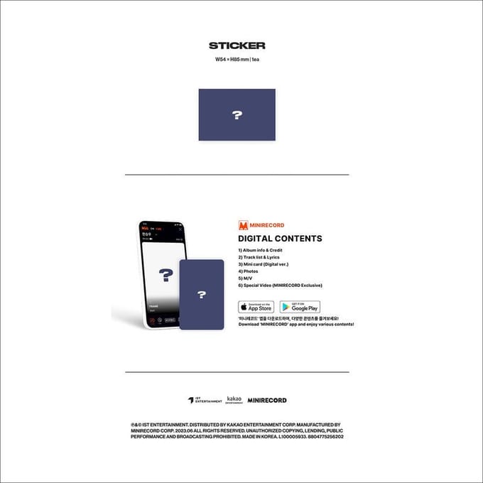 HAN SEUNG-WOO(VICTON) - Plate-forme FRAME ver. 1ea gray