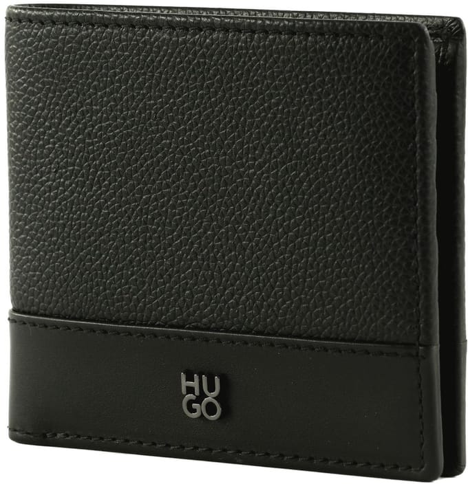 HUGO kaarthoes Quantic 8CC Wallet Black zwart