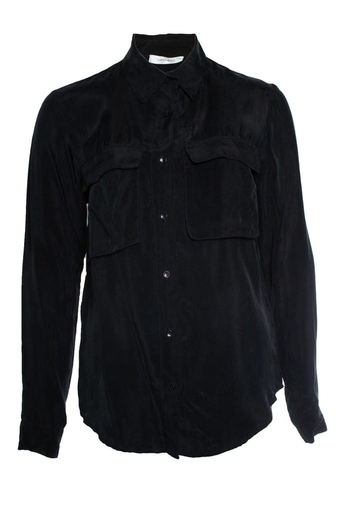 Anine Bing, Zwarte shirt met zakken