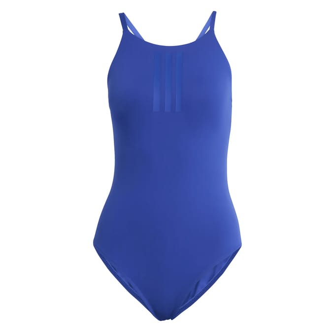 Adidas Performance 3-Stripes High Neck 2-Way Straps Peachsoft Badpak - Dames - Blauw