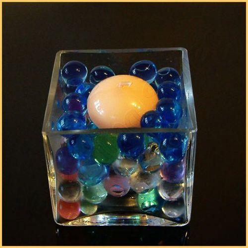 Partydeco - Floating Candle Disc White (50st)
