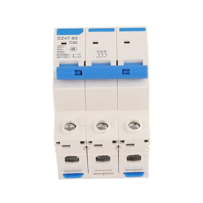 DZ47?63 3P 32A 400V Aardlekbeveiligingsautomaat